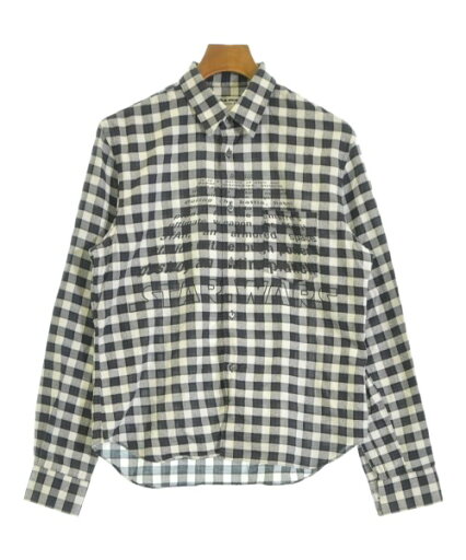 COMME des GARCONS SHIRT コムデギャルソンシャツカジュアルシャツ メンズ M 紺x白(チェック)【中古】【古着】
