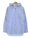 COMME des GARCONS SHIRT コムデギャルソンシャツカジュアルシャツ メンズ M 水色x紺x白(ストライプ)【中古】【古着】