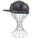 yohji yamamoto POUR HOMME ヨウジヤマモトプールオムキャップ メンズ - 黒x赤x緑等(総柄)【中古】【古着】