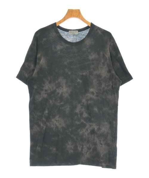 yohji yamamoto POUR HOMME ヨウジヤマモトプールオムTシャツ・カットソー メンズ 3(M位) 黒x茶系(タイダイ)【中古】【古着】