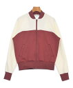COMME des GARCONS コムデギャルソンパーカー レディース L 白x赤【中古】【古着】