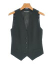 DOLCE&GABBANA ドルチェアンドガッバーナベスト レディース 36(XS位) 黒【中古】【古着】