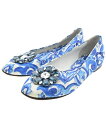 DOLCE&GABBANA ドルチェアンドガッバーナパンプス レディース EU35(21.5cm位) 青x白(総柄)【中古】【古着】