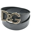 D&G ディー&ジーベルト メンズ 90 黒【中古】【古着】