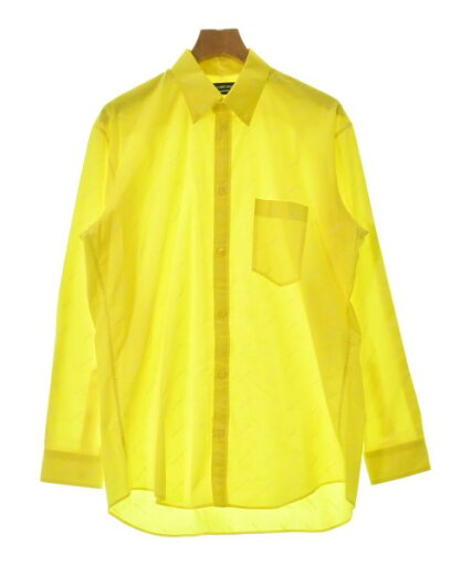 BALENCIAGA バレンシアガカジュアルシャツ メンズ 37(XS位) 黄x白(総柄)【中古】【古着】 BALENCIAGA バレンシアガカジュアルシャツ メンズ 37(XS位) 黄x白(総柄)【中古】【古着】