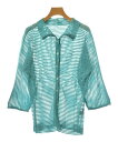 ISSEY MIYAKE イッセイミヤケブラウス レディース 2(M位) 緑【中古】【古着】