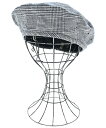 ARTS&SCIENCE アーツアンドサイエンスハンチング・ベレー帽 レディース 1(S位) グレーx黒x白(チェック)【中古】【古着】