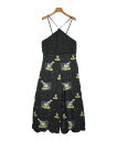 UNDER COVER アンダーカバーオールインワン/サロペット レディース 3(L位) 黒x緑x青等(総柄)【中古】【古着】