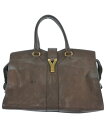 YVES SAINT LAURENT イヴサンローランハンドバッグ レディース - 茶【中古】【古着】
