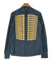 BALMAIN バルマンカジュアルシャツ メンズ 39(M位) 紺【中古】【古着】