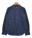 BLACK COMME des GARCONS ブラックコムデギャルソンカジュアルシャツ レディース S 紺x黒(ドット)【中古】【古着】