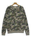 SAINT LAURENT PARIS サンローランパリスウェット メンズ L グレー系x緑x茶等(迷彩)【中古】【古着】