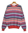 MSGM エムエスジーエムニット・セーター レディース S 赤x青x白(総柄)【中古】【古着】