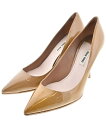 Miu Miu ミュウミュウパンプス レディース EU37(23.5cm位) ベージュ【中古】【古着】