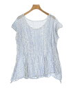PLEATS PLEASE プリーツプリーズブラウス レディース 3(L位) 紺x白【中古】【古着】