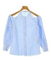 STELLA McCARTNEY ステラマッカートニーブラウス レディース 38(S位) 水色x白(ストライプ)【中古】【古着】