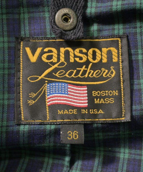 VANSON ヴァンソンライダース メンズ 36(M位) 黒【中古】【古着】