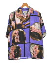 WACKO MARIA ワコマリアカジュアルシャツ メンズ M 紫x茶xピンク等(総柄)【中古】【古着】