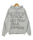 Supreme シュプリームパーカー メンズ M グレー【中古】【古着】