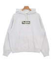 Supreme シュプリームパーカー メンズ S ライトグレーx白(ミックス)【中古】【古着】