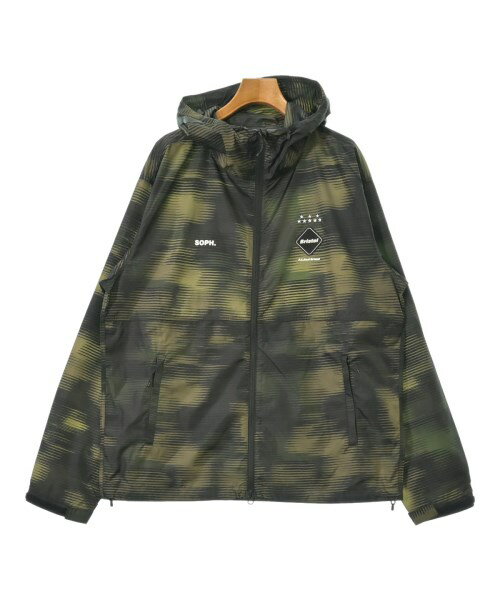 F.C.R.B エフシーアールビーブルゾン(その他) メンズ L カーキx黒(総柄)【中古】【古着】