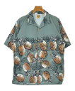 HUMAN MADE ヒューマンメイドカジュアルシャツ メンズ XL グレー系xシルバーx紺等(総柄)【中古】【古着】
