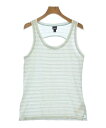 patagonia パタゴニアタンクトップ レディース S 白x水色(ボーダー)【中古】【古着】