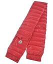 MONCLER モンクレールマフラー メンズ - 赤【中古】【古着】