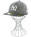 NEW ERA ニューエラキャップ メンズ 58.7 グレー系x黒【中古】【古着】