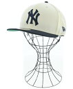 NEW ERA ニューエラキャップ メンズ 60cm アイボリーx紺【中古】【古着】