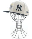 NEW ERA ニューエラキャップ メンズ 58.7cm ベージュx紺【中古】【古着】