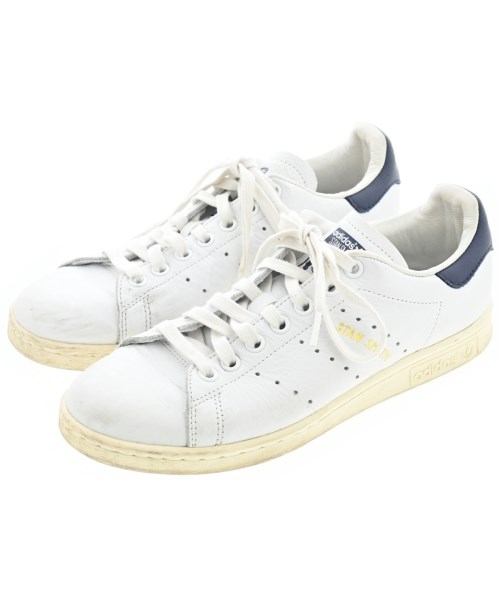 adidas アディダススニーカー レディース 23.5cm 白x紺【中古】【古着】