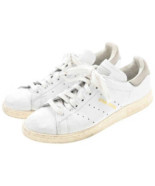 adidas アディダススニーカー レディース 23.5cm 白xグレー【中古】【古着】