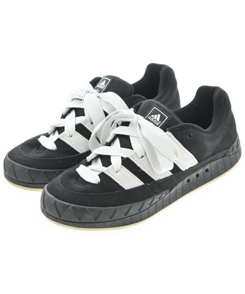 adidas アディダススニーカー メンズ 27cm 黒x白【中古】【古着】