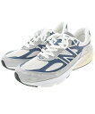 New Balance ニューバランススニーカー メンズ 28cm 白xグレーx紺【中古】【古着】