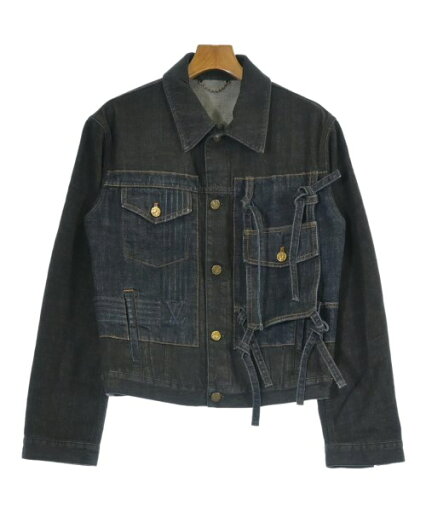 LOUIS VUITTON ルイヴィトンブルゾン メンズ 44(S位) 黒x紺(デニム)【中古】【古着】 LOUIS VUITTON ルイヴィトンブルゾン メンズ 44(S位) 黒x紺(デニム)【中古】【古着】