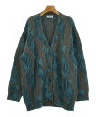 PRADA プラダカーディガン レディース 40(M位) 青x茶x紺等(総柄)【中古】【古着】