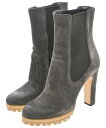 PRADA プラダブーティ レディース EU37 1/2(24cm位) 茶系【中古】【古着】