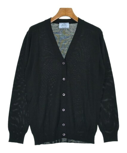 PRADA プラダカーディガン レディース 40(M位) 黒【中古】【古着】 PRADA プラダカーディガン レディース 40(M位) 黒【中古】【古着】