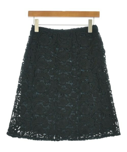 PRADA プラダ ひざ丈スカート 黒x白 40(M位) 4103725F0071 楽天市場】スカート ひざ丈(ブランドプラダ)(レディース
