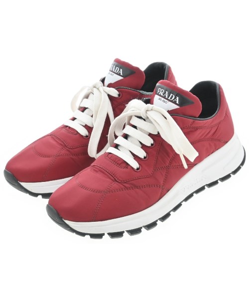 PRADA プラダ スニーカー 白x赤 UK7(25.5cm位) 4103725E0057 楽天市場】プラダ スニーカー(カラーレッド)(靴)の通販