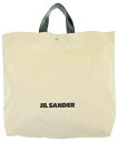 JIL SANDER ジルサンダートートバッグ レディース - ベージュx黒【中古】【古着】