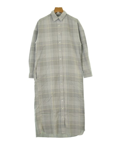 finamore フィナモレシャツワンピース レディース 40(M位) グレー系(チェック)【中古】【古着】