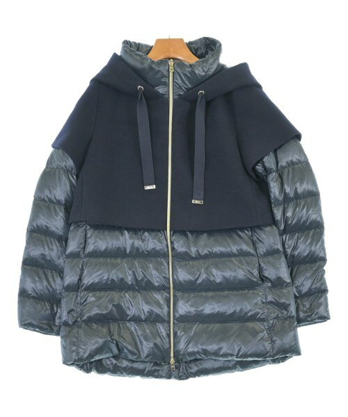 HERNO ヘルノダウンコート レディース 42(M位) 紺【中古】【古着】