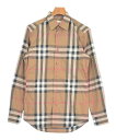 BURBERRY バーバリーカジュアルシャツ メンズ XS 茶x黒x赤等(チェック)【中古】【古着】