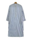 JOHN SMEDLEY ジョンスメドレーシャツワンピース レディース F 白x紺(ストライプ)【中古】【古着】