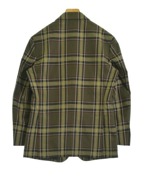 Gabriele Pasini ガブリエレパシーニテーラードジャケット メンズ 46(M位) カーキx黒x赤等(チェック)【中古】【古着】
