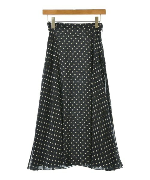 Christian Dior クリスチャンディオールロング・マキシ丈スカート レディース 36(XS位) 紺x白(総柄)【中古】【古着】