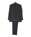 CANALI カナリビジネス メンズ 48/48(L位) 黒(ストライプ)【中古】【古着】