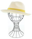 Borsalino ボルサリーノハット レディース M アイボリー系【中古】【古着】